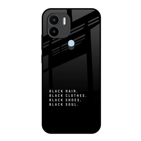 Black Soul Redmi A1 Plus Glass Back Cover Online