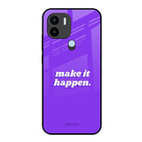 Make it Happen Redmi A1 Plus Glass Back Cover Online