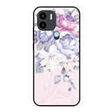 Elegant Floral Redmi A1 Plus Glass Back Cover Online