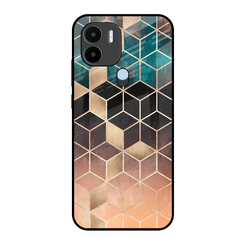 Bronze Texture Redmi A1 Plus Glass Back Cover Online
