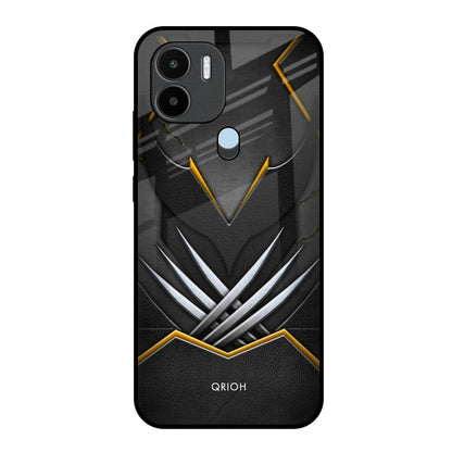 Black Warrior Redmi A1 Plus Glass Back Cover Online