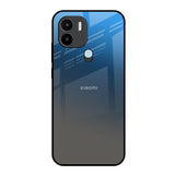 Blue Grey Ombre Redmi A1 Plus Glass Back Cover Online