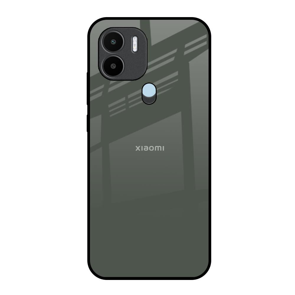 Charcoal Redmi A1 Plus Glass Back Cover Online