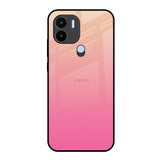 Pastel Pink Gradient Redmi A1 Plus Glass Back Cover Online