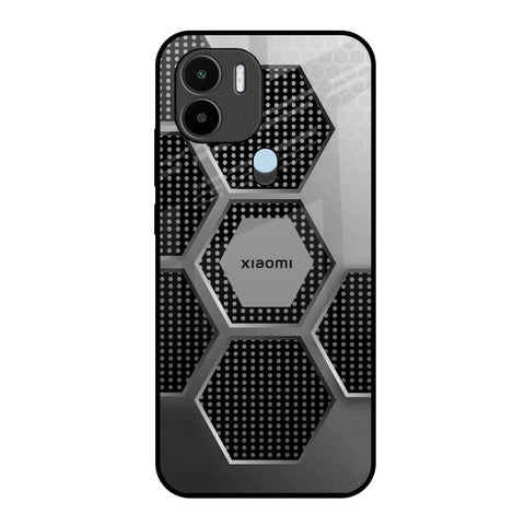 Hexagon Style Redmi A1 Plus Glass Back Cover Online