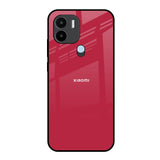 Solo Maroon Redmi A1 Plus Glass Back Cover Online