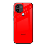Blood Red Redmi A1 Plus Glass Back Cover Online
