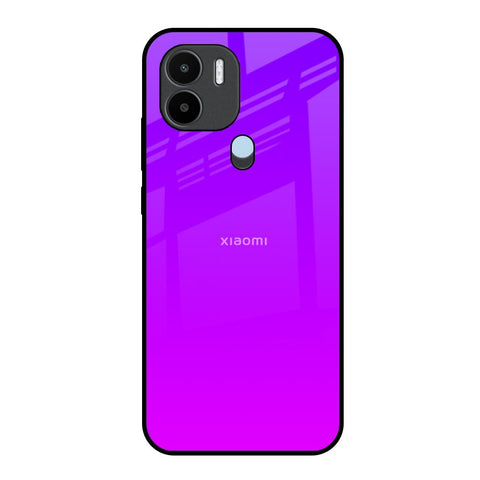 Purple Pink Redmi A1 Plus Glass Back Cover Online