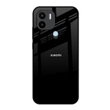 Jet Black Redmi A1 Plus Glass Back Cover Online
