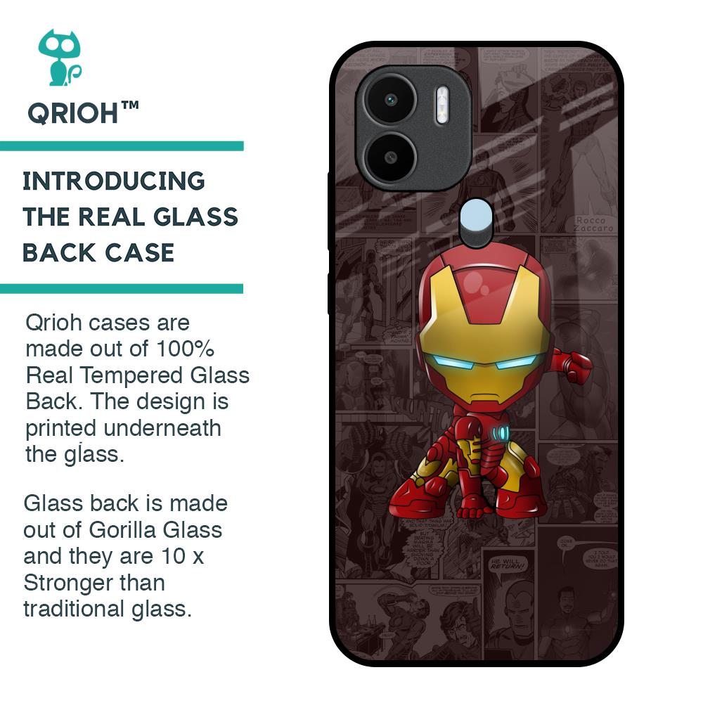 Angry Baby Super Hero Glass Case for Redmi A1 Plus
