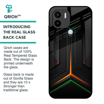 Modern Ultra Chevron Glass Case for Redmi A1 Plus