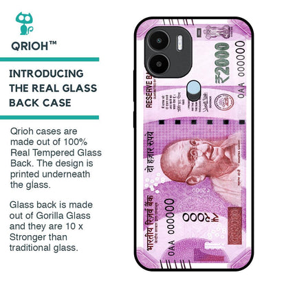 Stock Out Currency Glass Case for Redmi A1 Plus