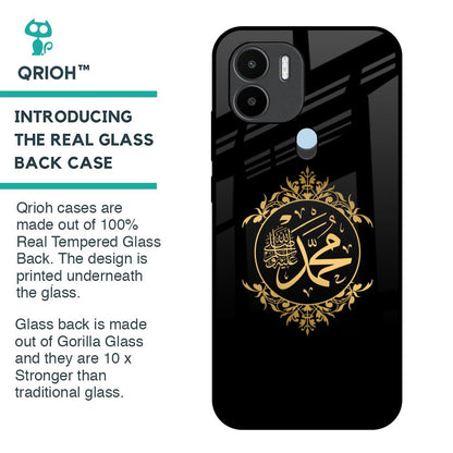 Islamic Calligraphy Glass Case for Redmi A1 Plus