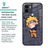 Orange Chubby Glass Case for Redmi A1 Plus