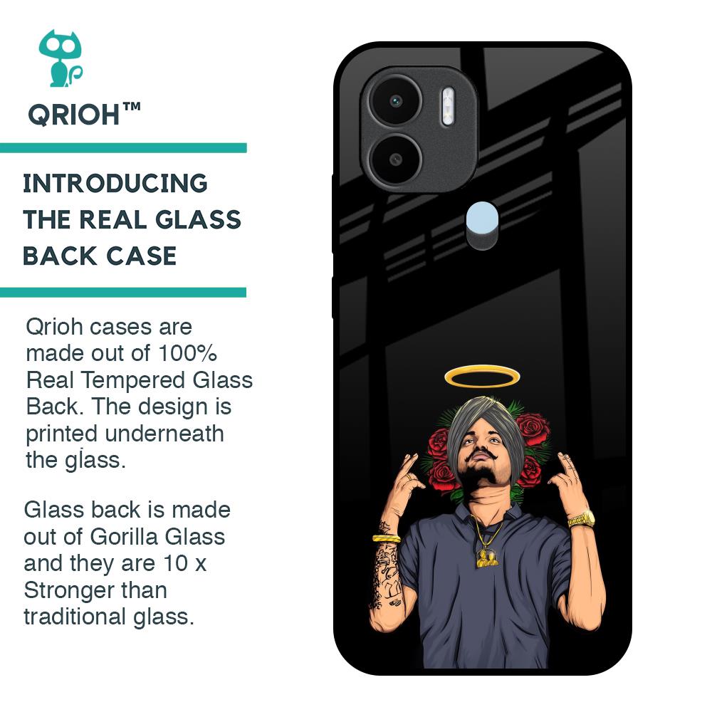 Punjabi Singer Poster Glass Case for Redmi A1 Plus