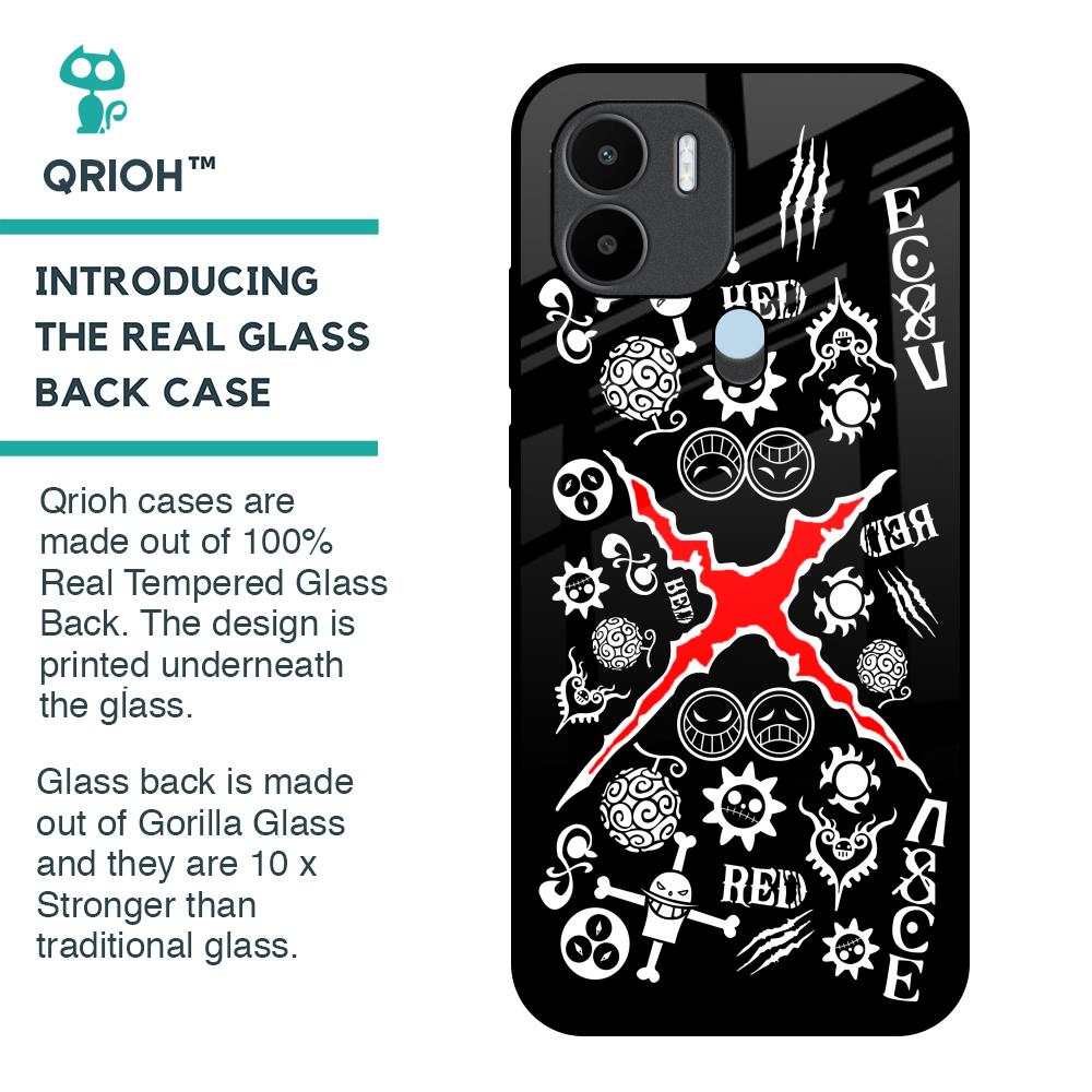 Red Zone Glass Case for Redmi A1 Plus