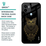Golden Owl Glass Case for Redmi A1 Plus