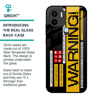 Aircraft Warning Glass Case for Redmi A1 Plus