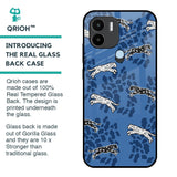 Blue Cheetah Glass Case for Redmi A1 Plus