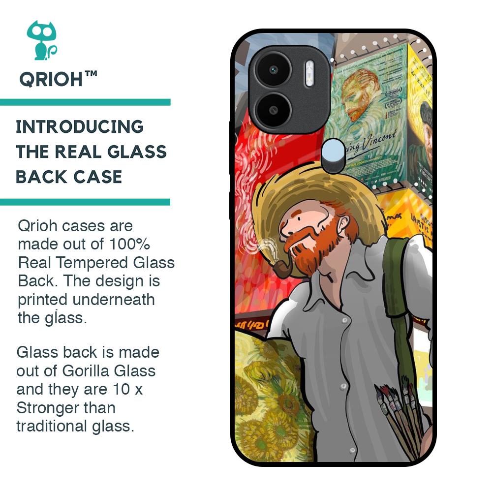 Loving Vincent Glass Case for Redmi A1 Plus