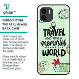 Travel Stamps Glass Case for Redmi A1 Plus