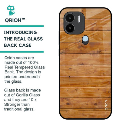Timberwood Glass Case for Redmi A1 Plus