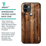 Timber Printed Glass Case for Redmi A1 Plus
