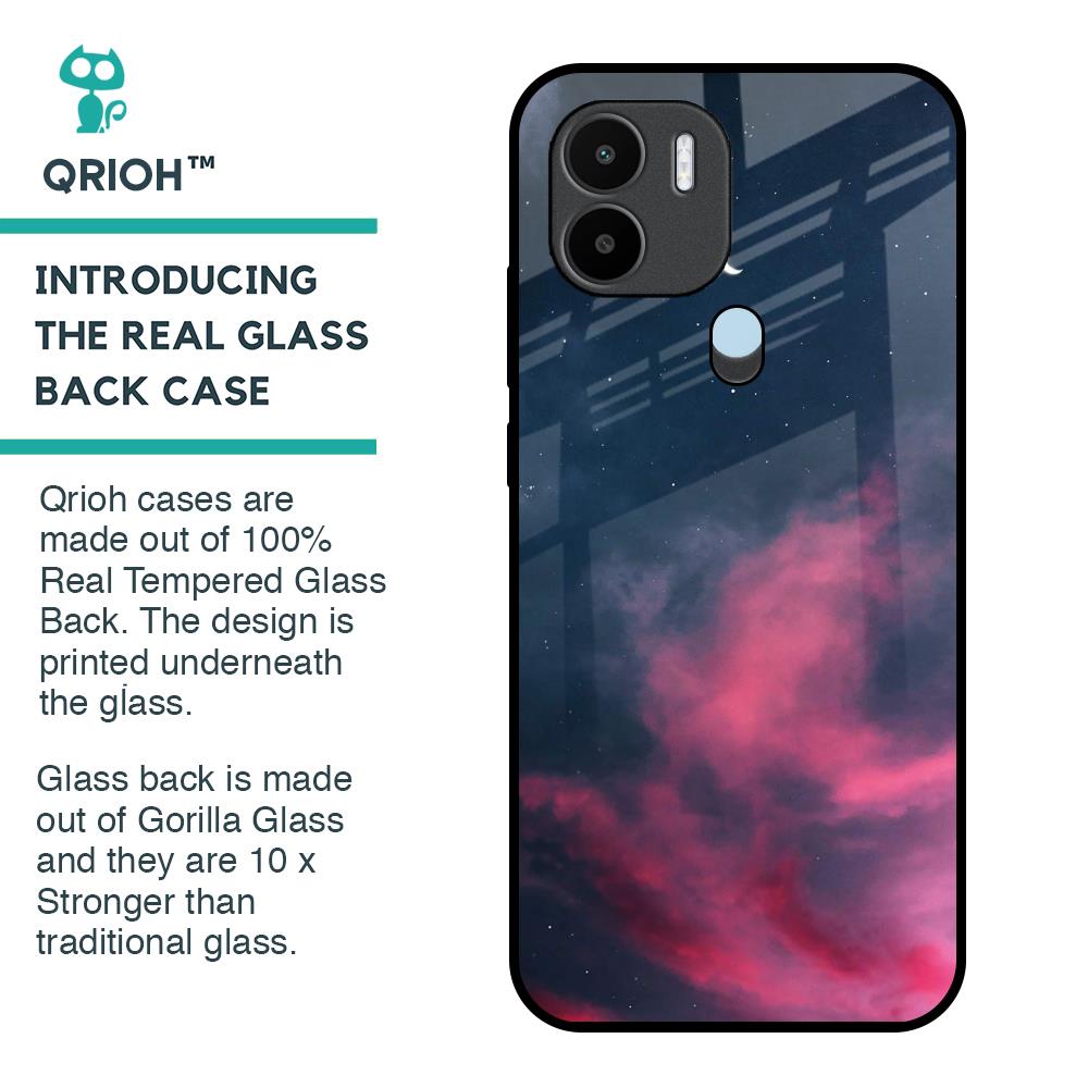 Moon Night Glass Case For Redmi A1 Plus