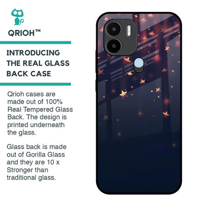 Falling Stars Glass Case For Redmi A1 Plus