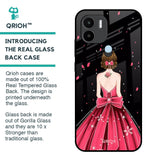 Fashion Princess Glass Case for Redmi A1 Plus