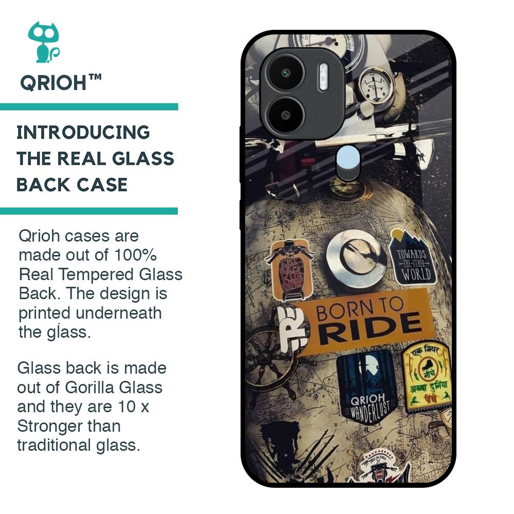 Ride Mode On Glass Case for Redmi A1 Plus
