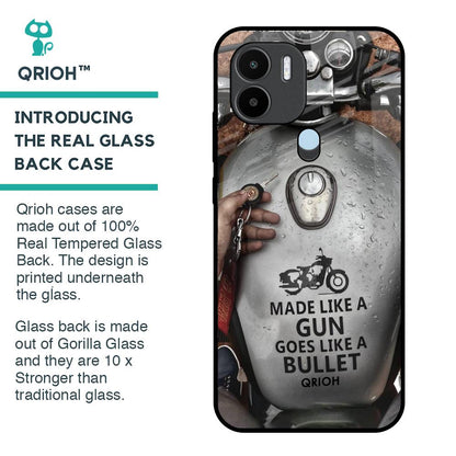 Royal Bike Glass Case for Redmi A1 Plus