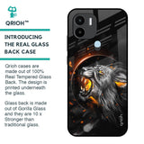 Aggressive Lion Glass Case for Redmi A1 Plus