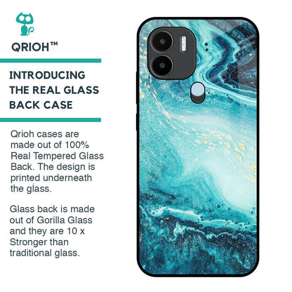 Sea Water Glass Case for Redmi A1 Plus