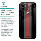 Vertical Stripes Glass Case for Redmi A1 Plus