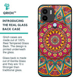 Elegant Mandala Glass Case for Redmi A1 Plus