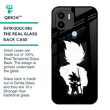 Monochrome Goku Glass Case for Redmi A1 Plus