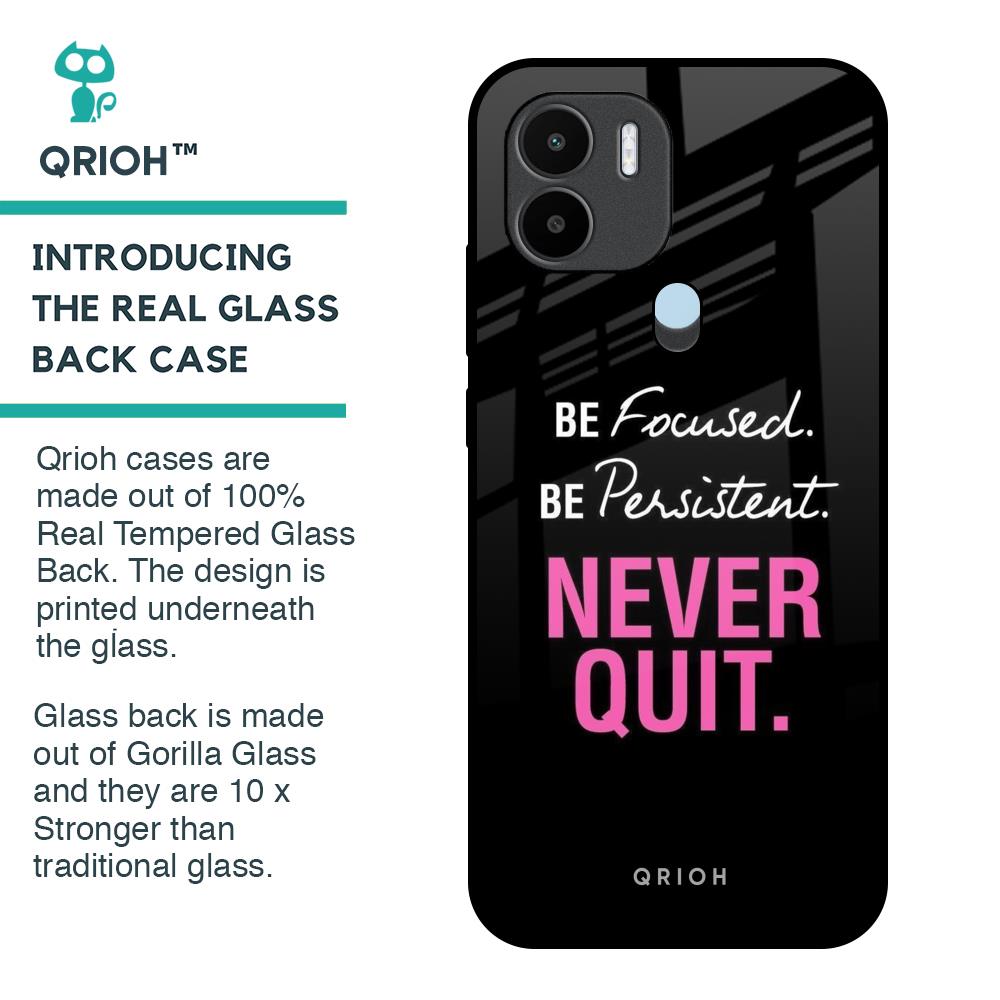 Be Focused Glass Case for Redmi A1 Plus