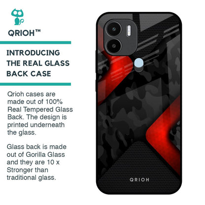 Modern Camo Abstract Glass Case for Redmi A1 Plus