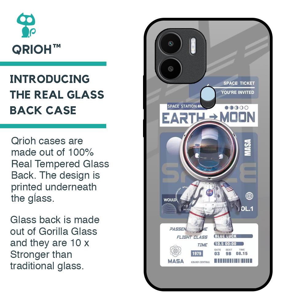 Space Flight Pass Glass Case for Redmi A1 Plus