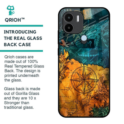 Architecture Map Glass Case for Redmi A1 Plus