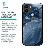 Deep Ocean Marble Glass Case for Redmi A1 Plus