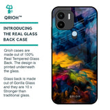 Multicolor Oil Painting Glass Case for Redmi A1 Plus