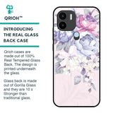 Elegant Floral Glass Case for Redmi A1 Plus