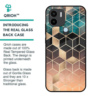 Bronze Texture Glass Case for Redmi A1 Plus