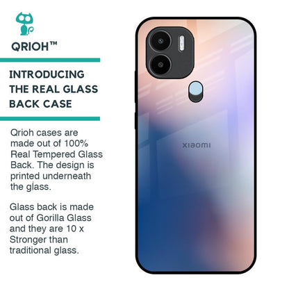 Blue Mauve Gradient Glass Case for Redmi A1 Plus