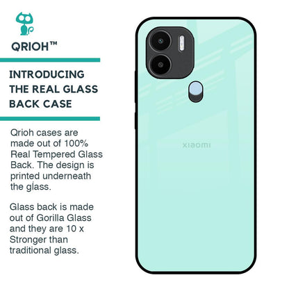 Teal Glass Case for Redmi A1 Plus