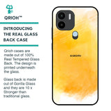 Rustic Orange Glass Case for Redmi A1 Plus