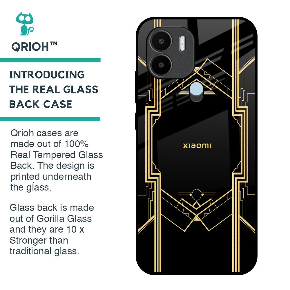 Sacred Logo Glass Case for Redmi A1 Plus
