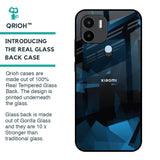 Polygonal Blue Box Glass Case For Redmi A1 Plus